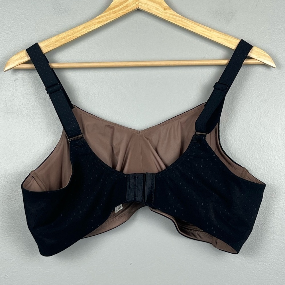 NWOT Wacoal black 852303 Back Appeal Wire Free soft cup Bra, 44DD. - Picture 3 of 8